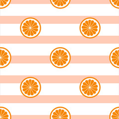 Seamless pattern of cute and fresh fruits for summer. Can use for print, template, creating digital design work, card making, scrapbooks, paper crafts, invitations, digital albums, wedding stationery