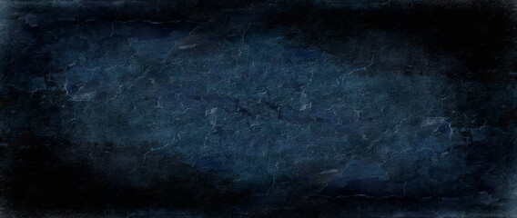 grunge blue wall, old vintage concrete surface abstract background