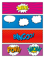 Naklejka premium Comic book page. Abstract Comic Style Blank