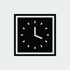 clock icon isolated vector illustration