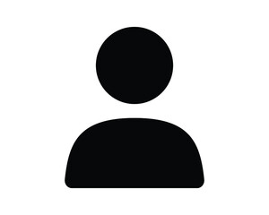 Silhouette profile person icon vector