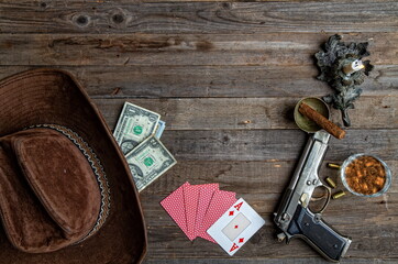 playing card gun