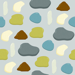 seamless pattern of stones