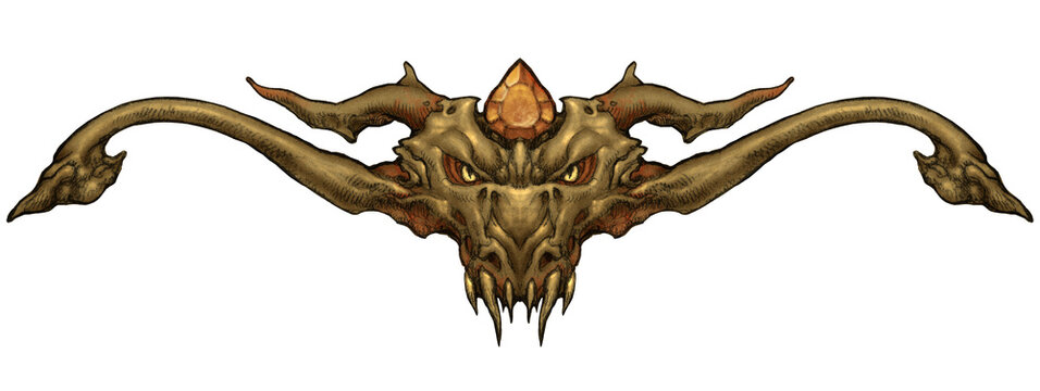 Dragon ornament illustration