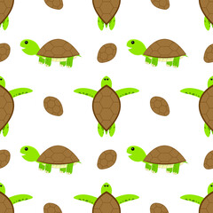 Turtle seamless pattern