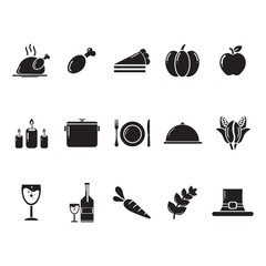 set of thanksgiving icons