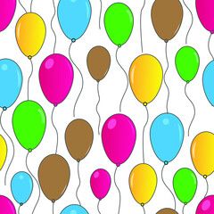 seamless pattern with balloons