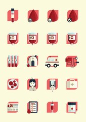 set of hospital related objects