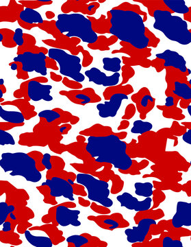 Hand Drawn Abstract Camouflage Repeating Vector Pattern 