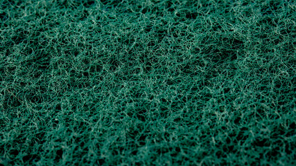 Green rubbing sponge with macro