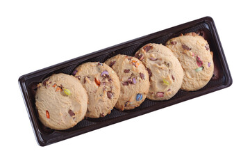 Cookies with chocolate sweets