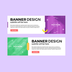 modern business web banner template