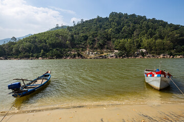 The lagoon of Lang Co in Vietnam