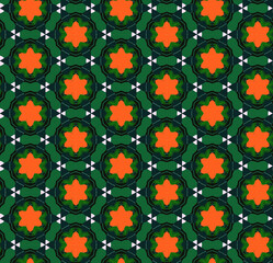 Seamless pattern, with different shades of color, flat minimal colorful