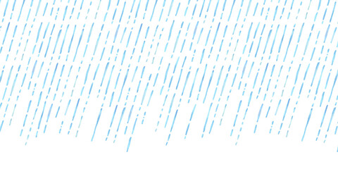 激しく降る雨の水彩ベクターイラスト背景