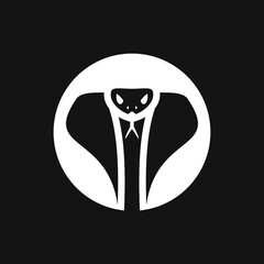 Snake vector icon, animal symbol isolated on background.