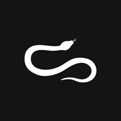 Snake vector icon, animal symbol isolated on background.