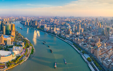 Fototapeta na wymiar The city scenery of Shanghai, China