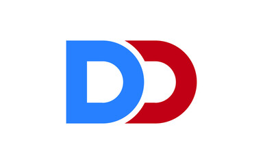 DD or D Letter Initial Logo Design, Vector Template