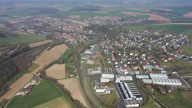 Arnstein in Bayern aus der Luft