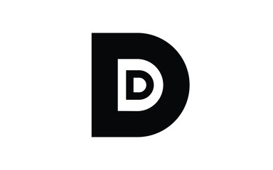 DD or D Letter Initial Logo Design, Vector Template