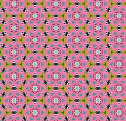 Fototapeta na wymiar Seamless pattern, with different shades of color, flat minimal colorful