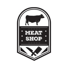 meat shop label