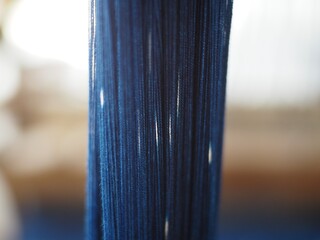 Thread cotton use for weaving traditional Thai cotton.Weaving loom for homemade cotton or textile...
