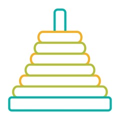 Obraz premium baby ring stack toy