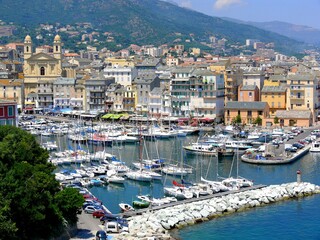 Fototapeta na wymiar Europe, France, Corsica, City of Bastia, the port