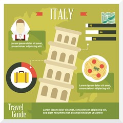 italy travel infographic