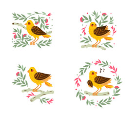 4 cute and creative bird and flower decorations