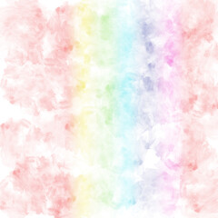 Fototapeta na wymiar Pastel watercolor rainbow background 