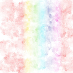 Pastel watercolor rainbow background 