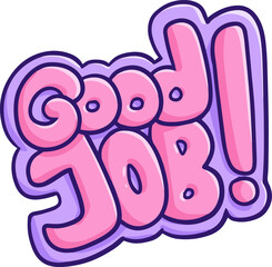 Funny and cute vibrant colors word 