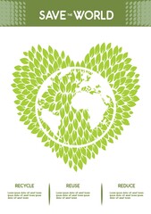 save the world infographic