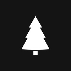 Tree vector icon, trees symbol isolated on background.