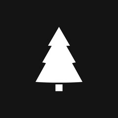 Obraz premium Tree vector icon, trees symbol isolated on background.