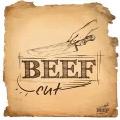 beef cut label