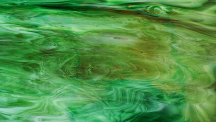 multi-colored glass bright in green tones, light green and dark green glass combine beautifully,...