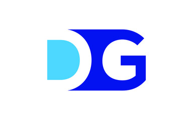 DG or GD Letter Initial Logo Design, Vector Template
