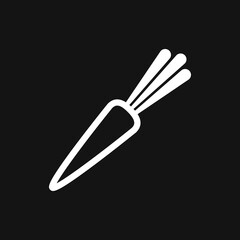 Vegetables vector icon, symbol isolated on background.