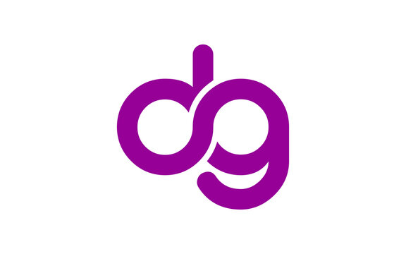 dg or gd Letter Initial Logo Design, Vector Template