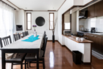 Blurred Living Room Of The Background