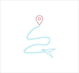location point simple shapes vector icon