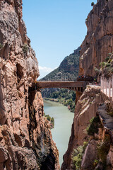 'Caminito del rey' a place in the mountains of Malaga to do hiking.