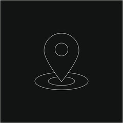 location point simple shapes vector icon