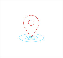 location point simple shapes vector icon