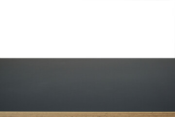 Empty dark blue table top isolated on white background.