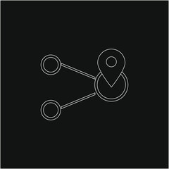 location point simple shapes vector icon